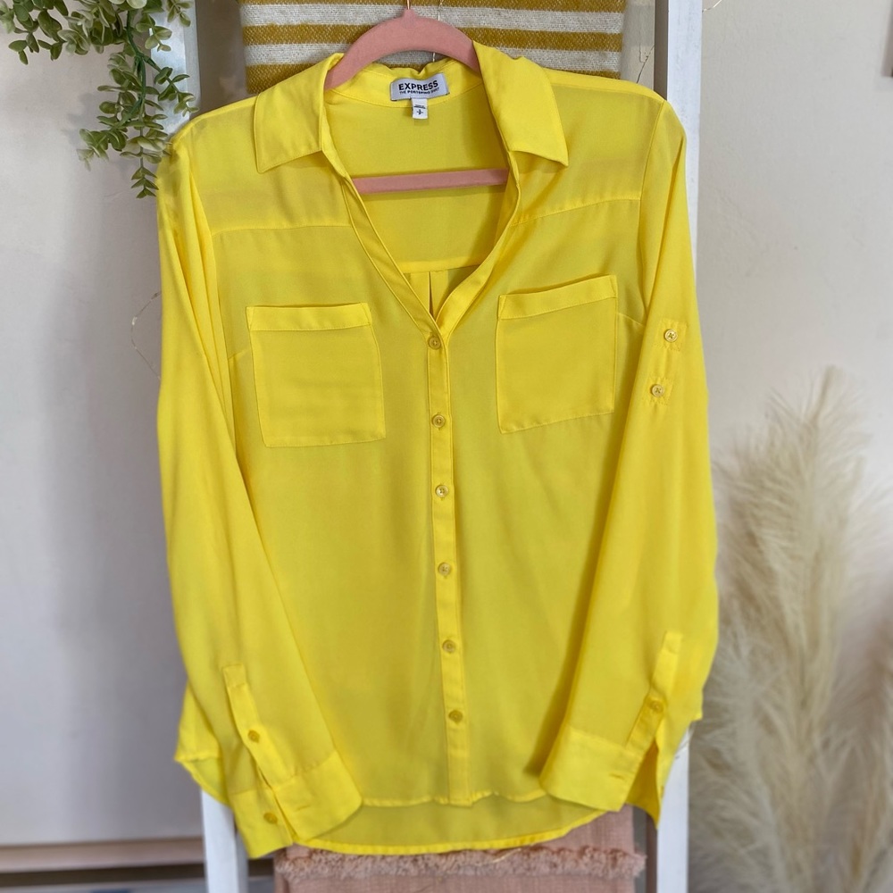 Express Yellow Portofino Blouse